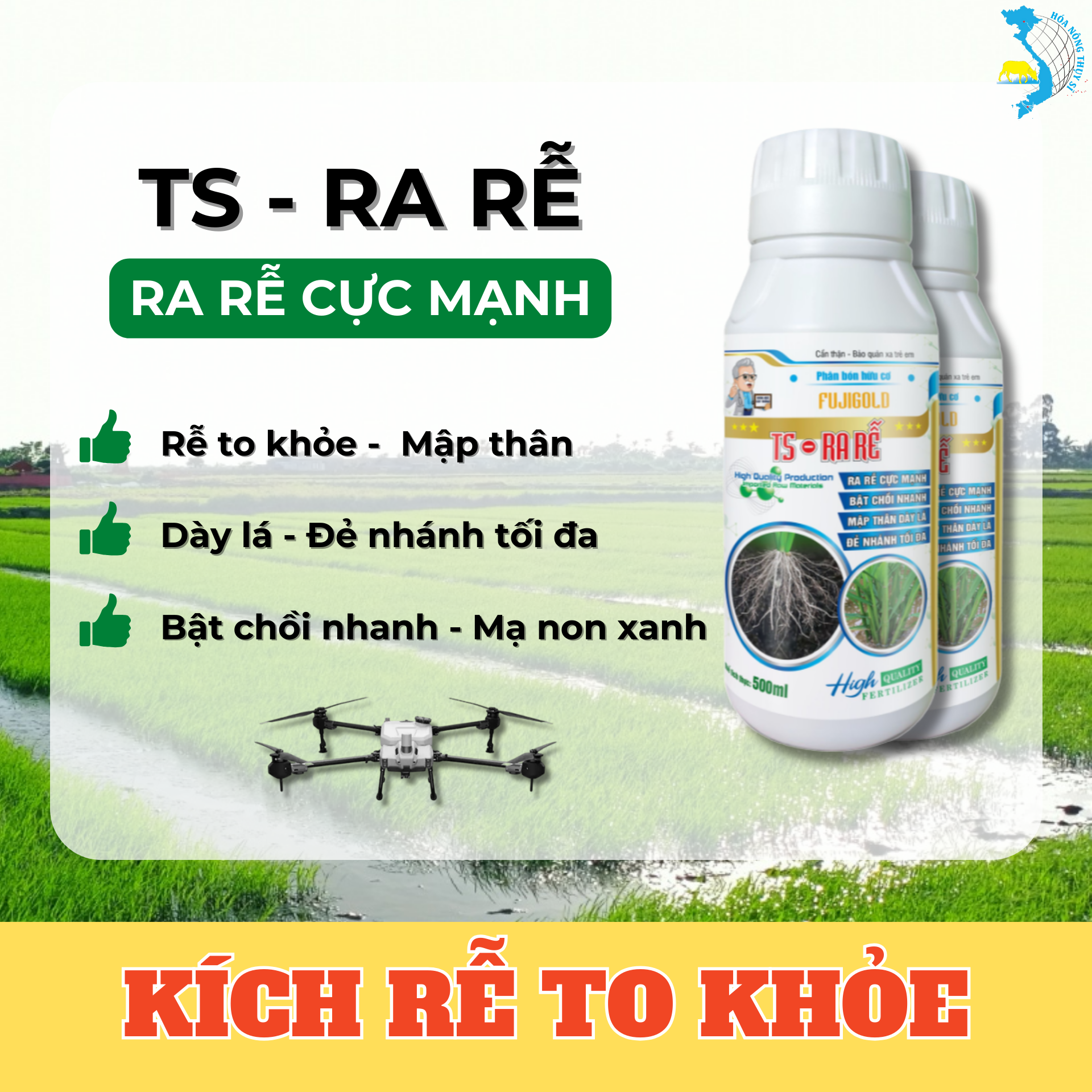 TS RA RỄ - GIẢI PHÁP KÍCH RỄ TO KHỎE