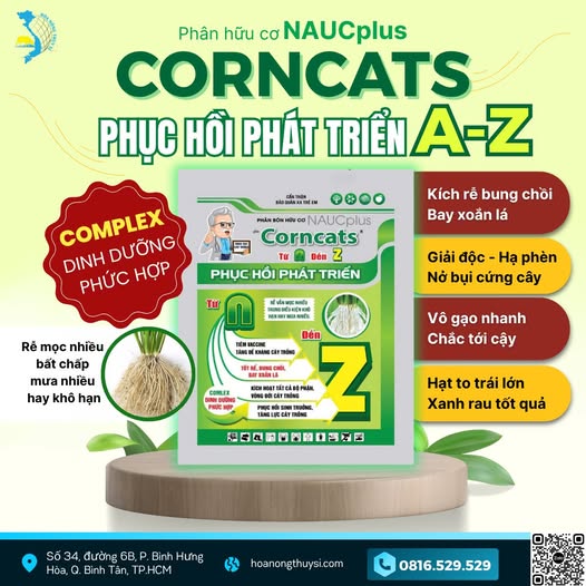 Phân Hữu Cơ NAUCplus CORNCATS