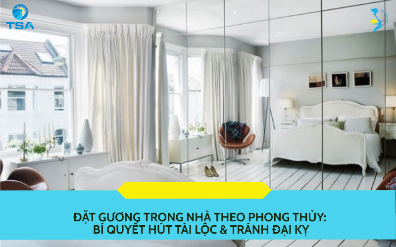 Đặt gương trong nhà theo phong thủy