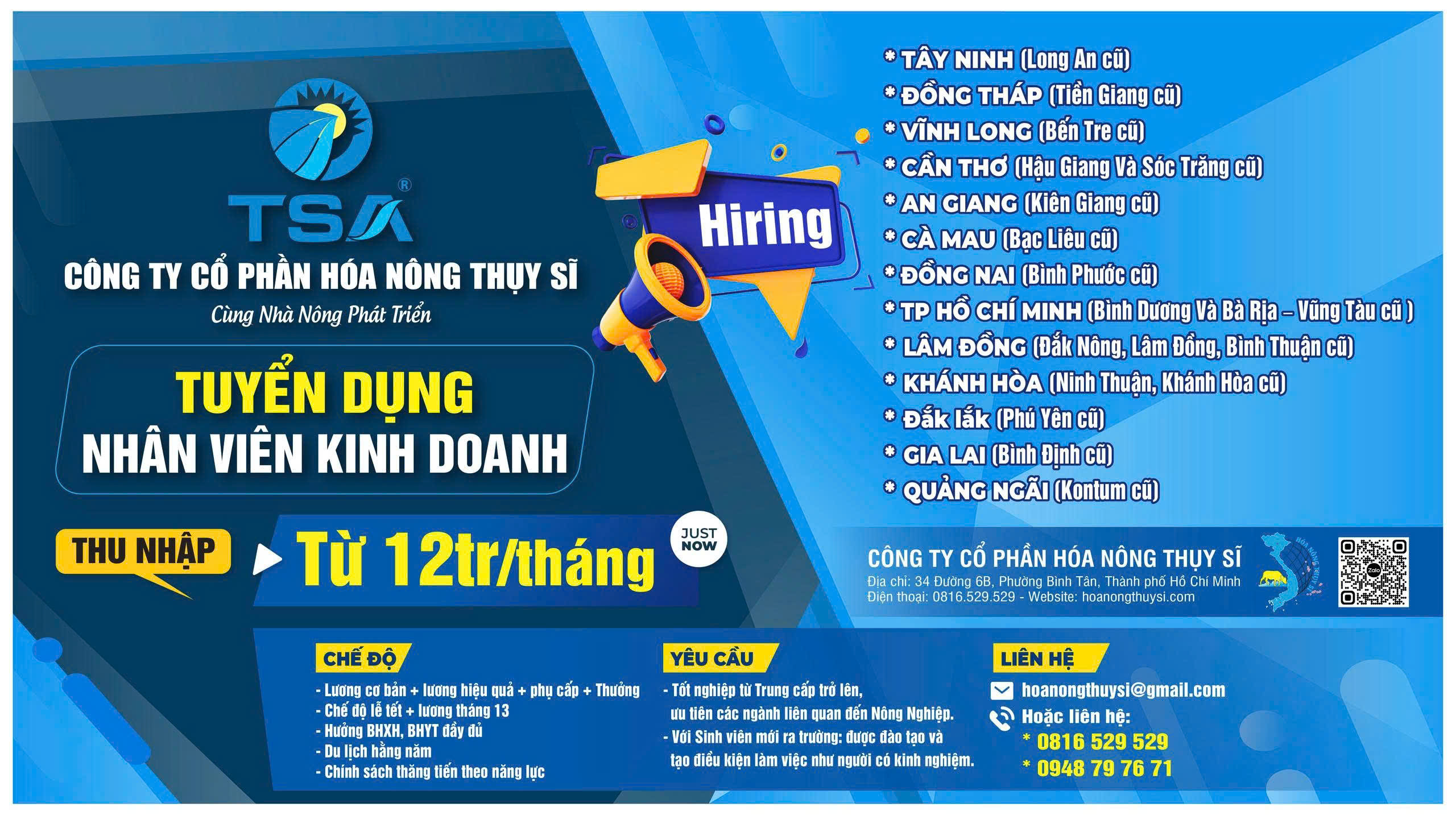 tuyển nhân viên kinh doanh thuốc BVTB