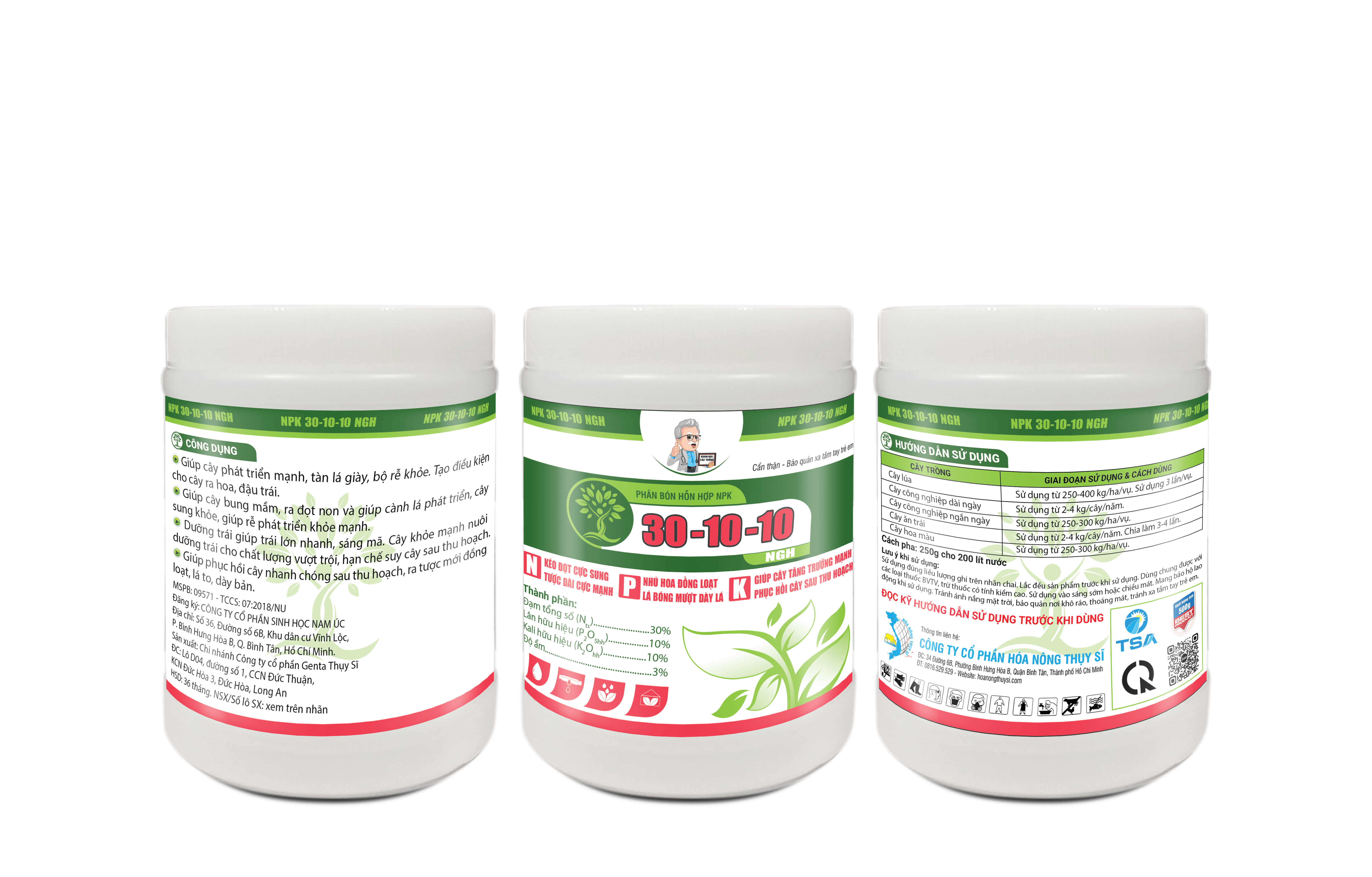 Phân bón hỗn hợp NPK 30-10-10 NGH