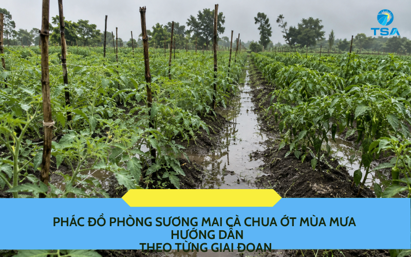 Phác đồ phòng sương mai cà chua ớt mùa mưa