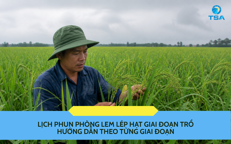 Lịch phun phòng lem lép hạt giai đoạn trổ