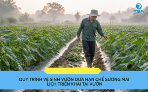 Quy trình vệ sinh vườn dưa hạn chế sương mai